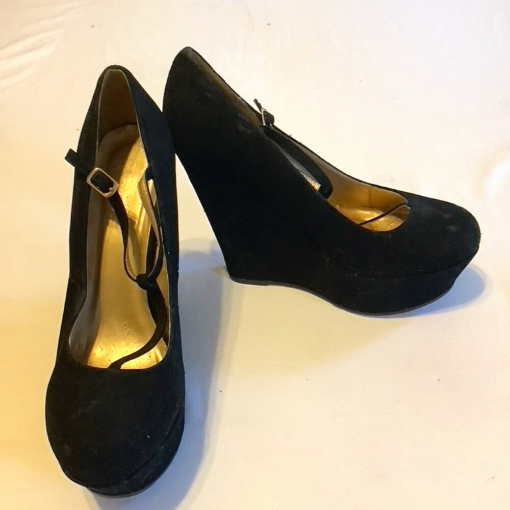 Platform T-Strap Wedgies